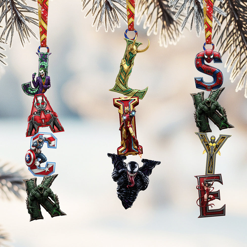 Alphabet Name Acrylic Ornament, Personalized Gifts For Christmas 02huta281025-Homacus