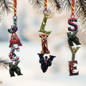 Alphabet Name Acrylic Ornament, Personalized Gifts For Christmas 02huta281025-Homacus