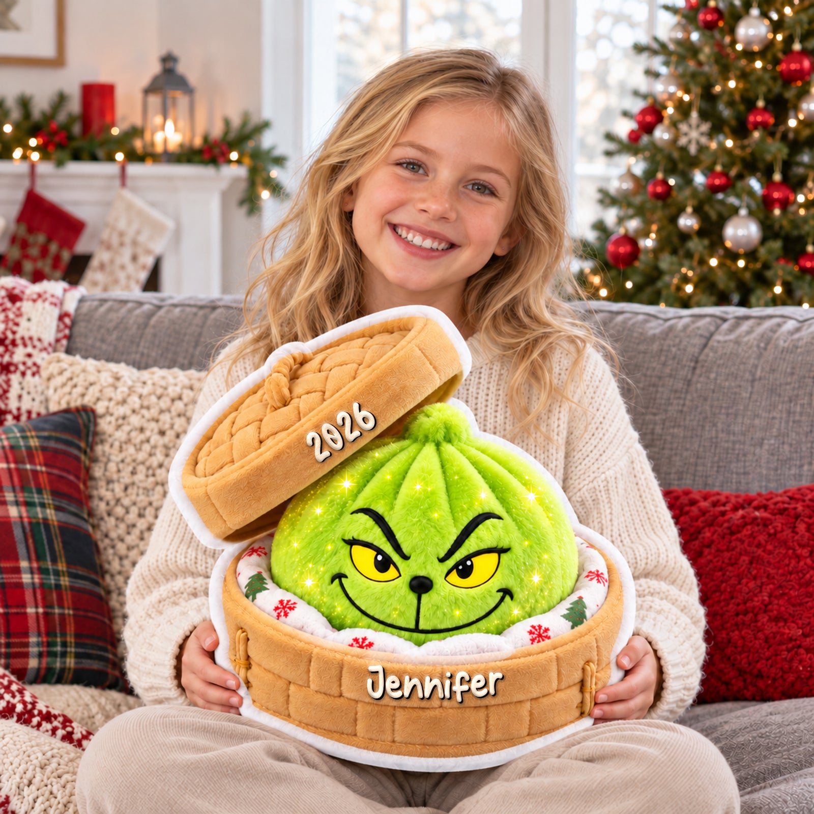 Funny Dumpling Pillow - Personalized Christmas Gifts 08naqn300926-Homacus