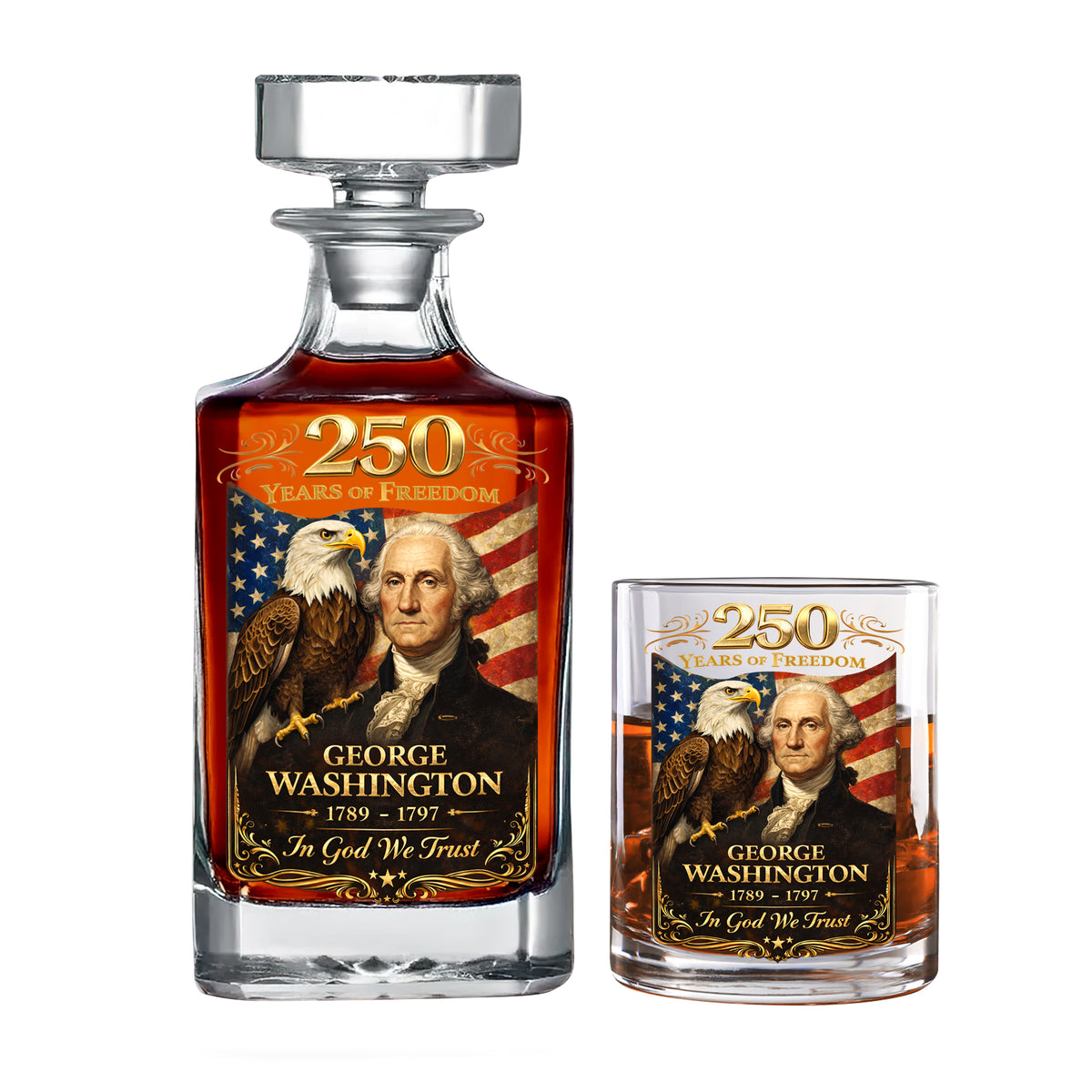 250th Anniversary Decanter Set - Personalized Gifts For Drinking Lovers 04huqn240226-Homacus