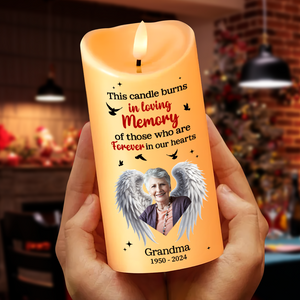 Custom Photo Memorial Gifts For Family Led Candle 04TGPU281024-Homacus