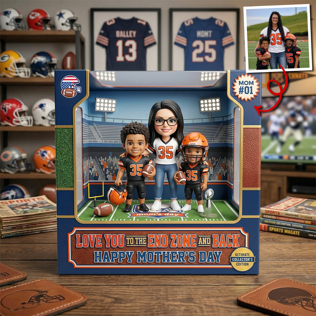 Custom Photo American Football Acrylic Plaque - Gifts For Mother 01hutn270326-Homacus