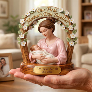 Our 1st Mother's Day Together Acrylic Plaque - Personalized Gifts For Mother 03tyqn110326-Homacus
