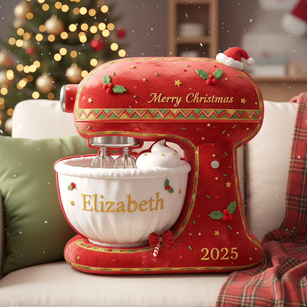 Cute Baking Mixer Pillow-Personalized Christmas Gifts For Baking Lovers 04PGTN051125-Homacus