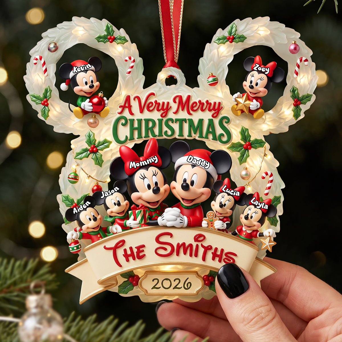 A Very Merry Christmas Ornament - Personalized Gifts For Family 02pata280826-Homacus