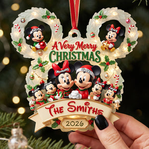 A Very Merry Christmas Ornament - Personalized Gifts For Family 02pata280826-Homacus