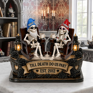 Couple Gnome Skeleton Acrylic Plaque - Personalized Gifts For Couple 05ohlu180826-Homacus