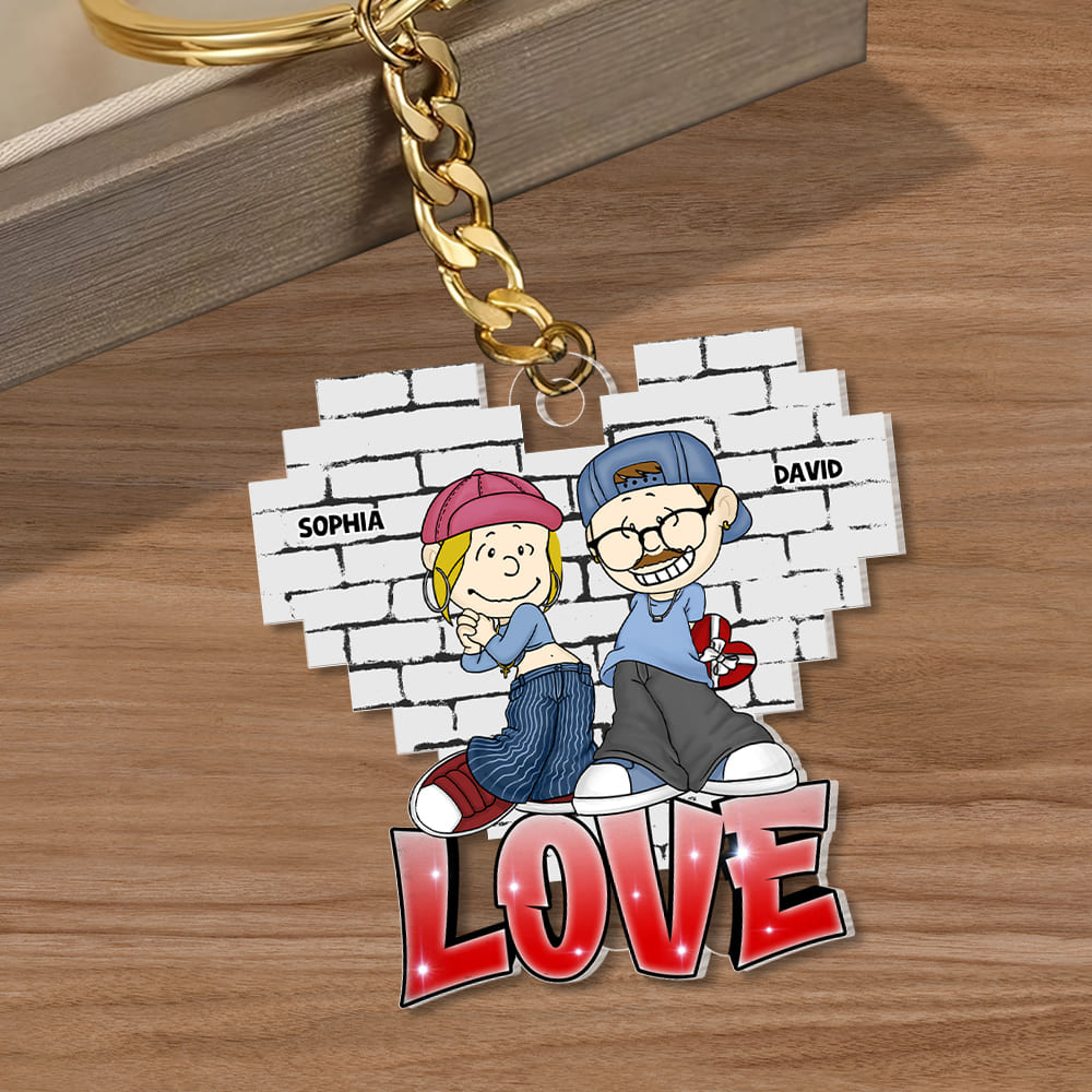 Personalized Gifts For Couple Keychain 05totn030125hg-Homacus