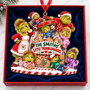 Little Troublemakers Family Ornament - Personalized Christmas Gifts 03haqn211026-Homacus