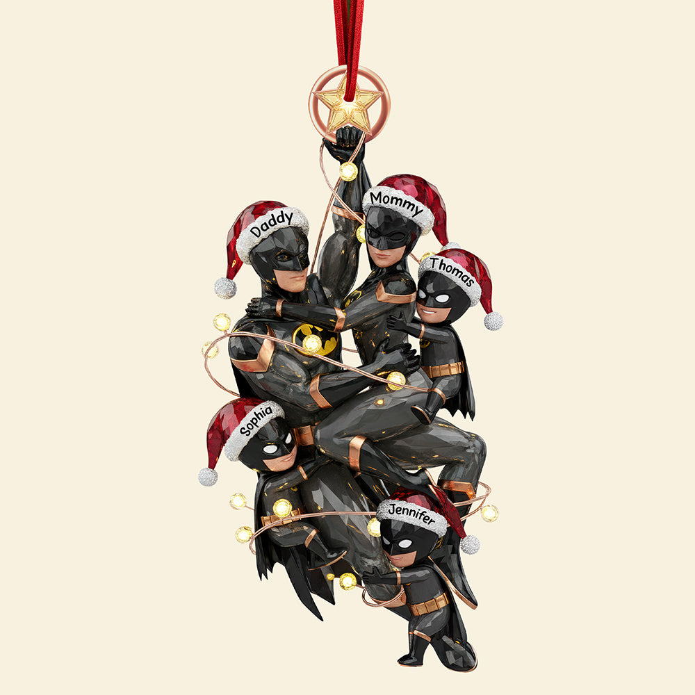 Night Hero Family Tree Ornament, Personalized Gifts For Family 04qhqn230925-Homacus