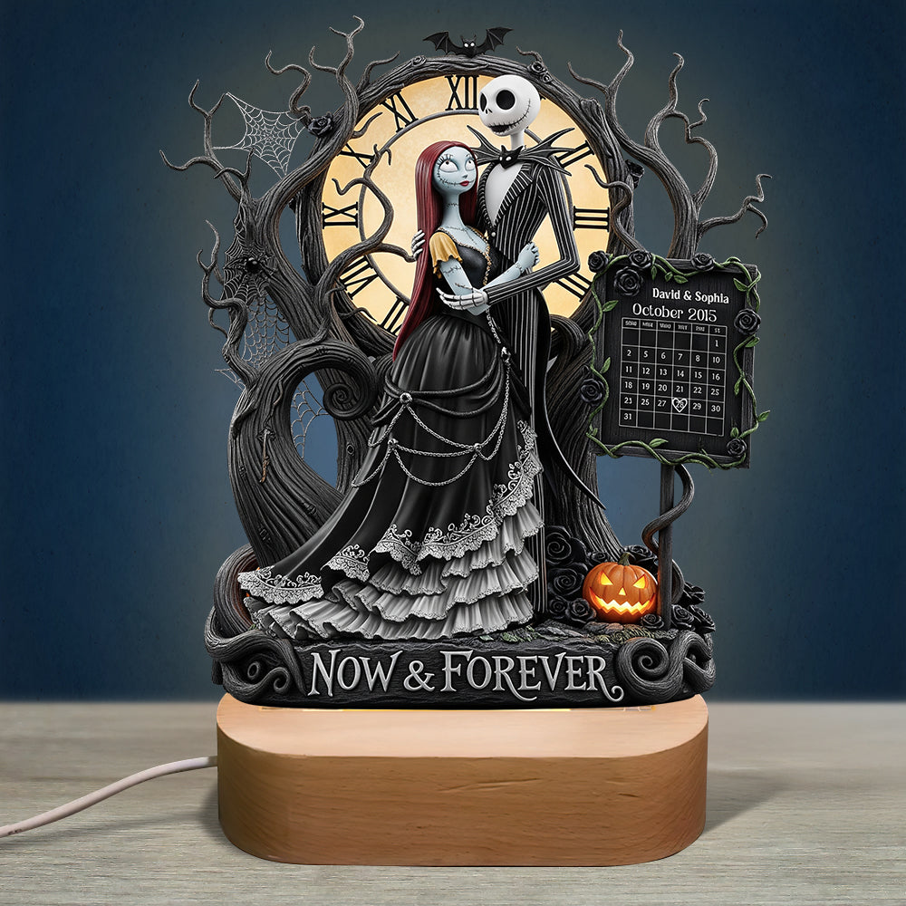 Now & Forever Halloween Led Light - Personalized Gifts For Couple 01QHDT290825