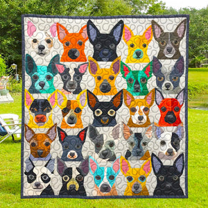 Chihuahua Dog Christmas Quilt Bed Set Gifts For Dog Lovers 03HUDT061124-Homacus