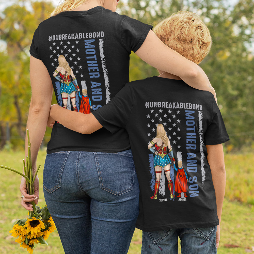 Personalized Gifts For Mom Shirt Unbreakable Bond Mother And Son 05acdt250324pa-Homacus