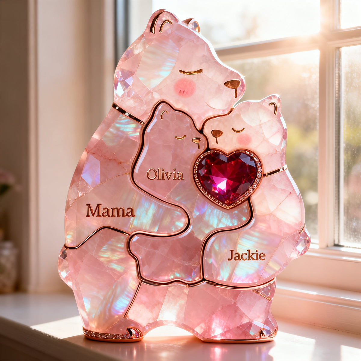 Mom Warmest Hug Acrylic Plaque, Personalized Gifts For Mom 02qhtn090326-Homacus