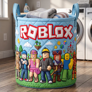 Block World Laundry Basket - Personalized Gifts 01natn140726-Homacus