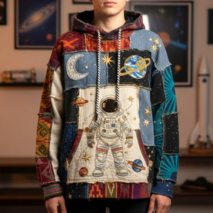 Bohemian Astronaut Hoodie Personalized Gifts For Space Lovers 01patn251125-Homacus