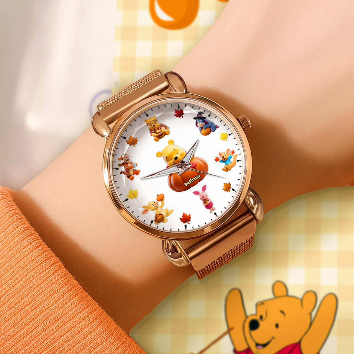 Cute Cartoon Mesh Strap Quartz Watch - Personalized Gifts For Cartoon Lovers 02pgmg210725-Homacus