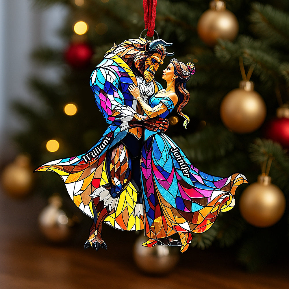 Fairy Tale Couple Christmas Ornament - Personalized Gifts For Couple 02tgqn110925-Homacus
