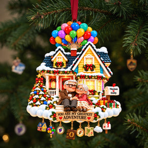 You Are My Greatest Adventure Couple Ornament - Personalized Gifts For Couple Christmas Ornament 11OHLU191026