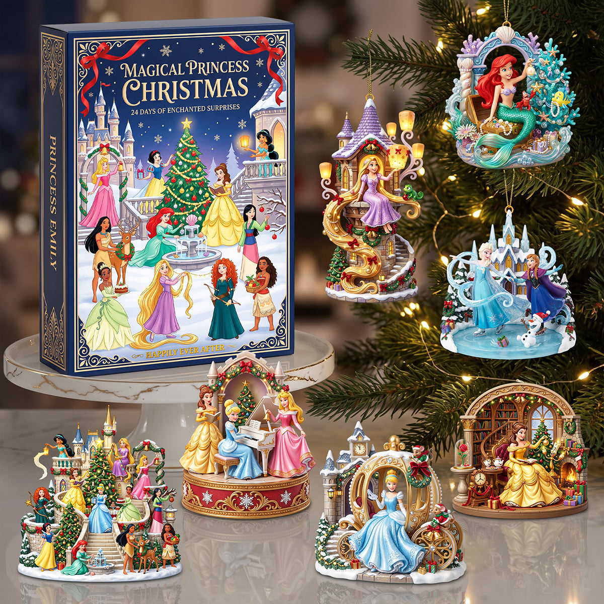 Lovely Fairy Tale Princesses Advent Calendar Blind Box - Personalized Christmas Gifts 02nata131026-Homacus