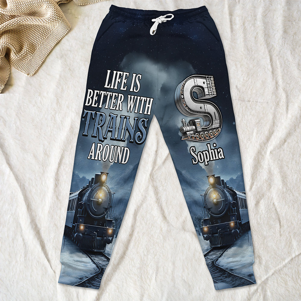Train Life - Custom Alphabet Letter Sweatpants 05xqqn140225-Homacus
