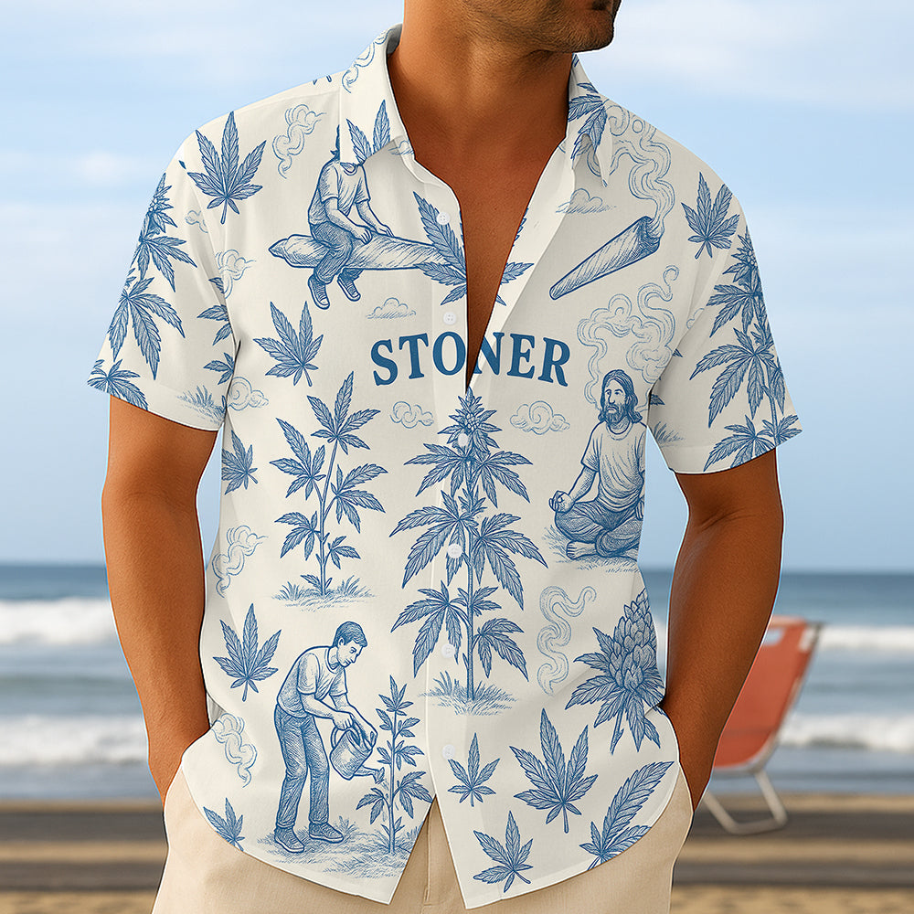 Funny Stoner Hawaiian Shirt – Personalized Gifts For Weed Lovers 03toqn120625-Homacus