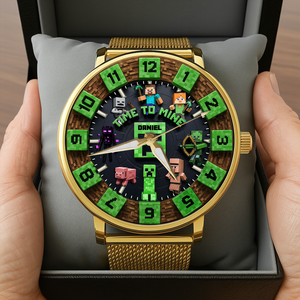 Fun Sandbox Game Mesh Straps Watch - Personalized Christmas Gifts For Game Lovers 05QHLU280725-Homacus