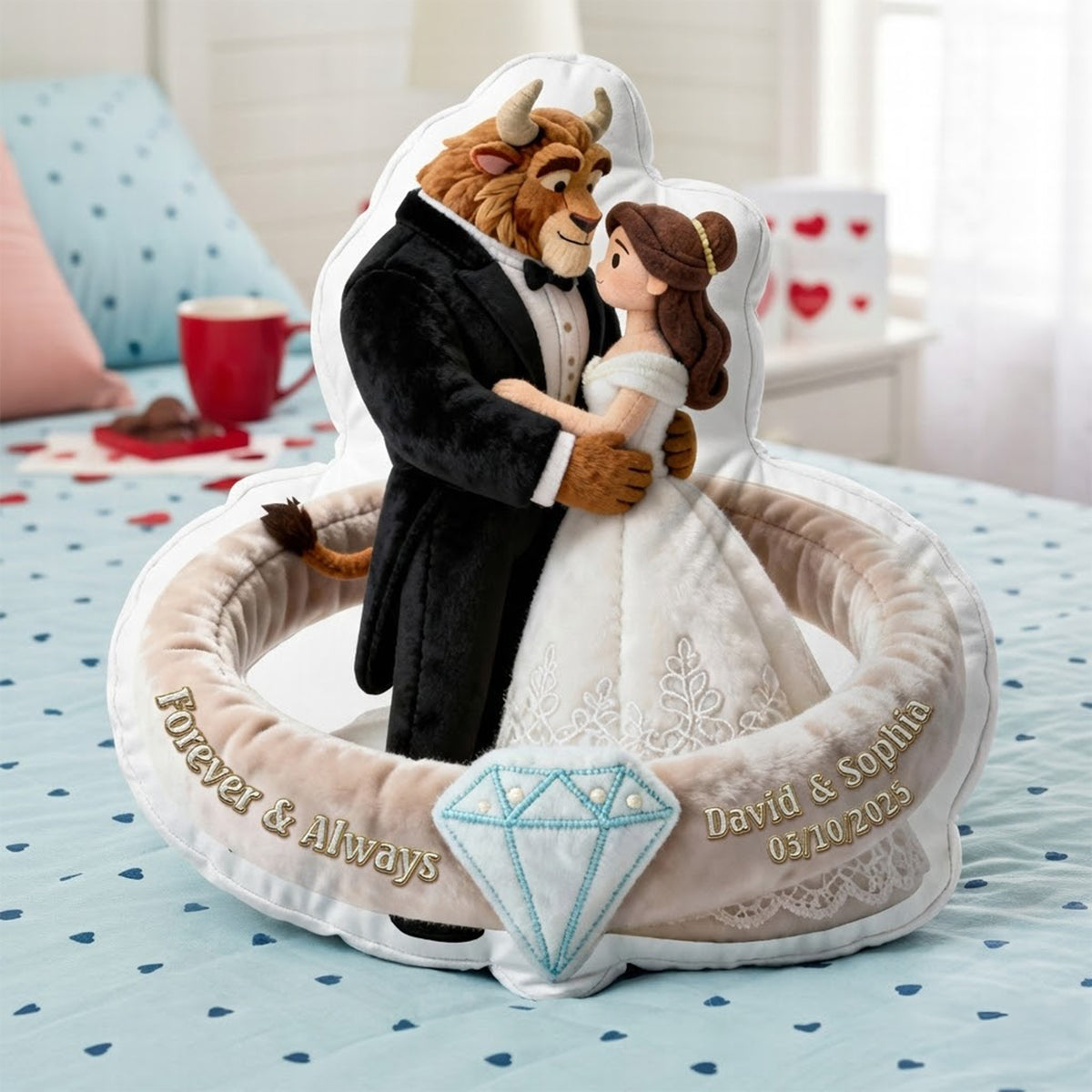 Wedding Fairytale Couple Pillow - Personalized Gifts For Couple 05ohqn231225-Homacus