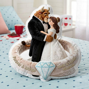 Wedding Fairytale Couple Pillow - Personalized Gifts For Couple 05ohqn231225-Homacus