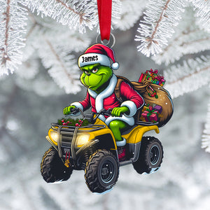 Personalized Gift For ATV Lover Christmas Ornament, Playful ATV Rider 02qhtn061124-Homacus