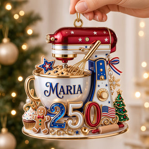 USA 250th Anniversary Stand Mixer Christmas Ornament - Personalized Gifts For Bakers 03pgdt310826-Homacus