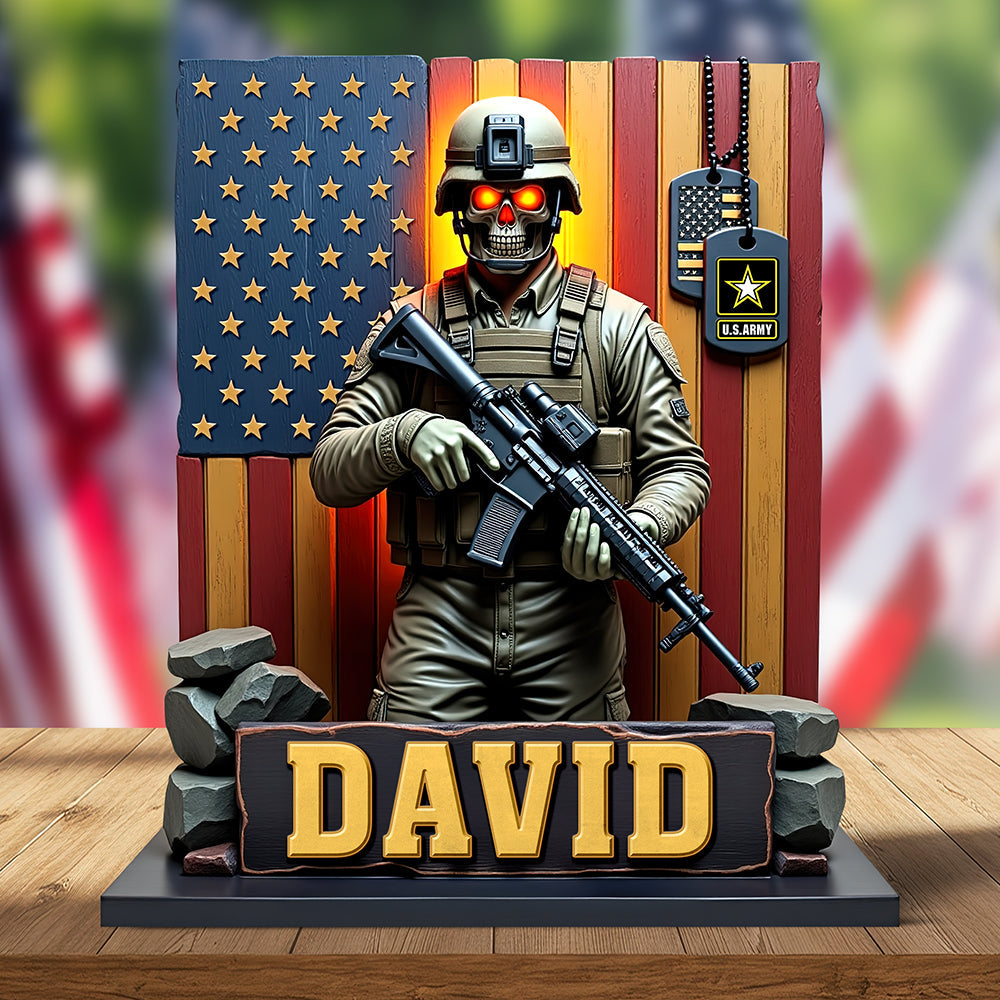 Veterans Military Plaque- Personalized Gifts For Veteran 04toqn170425-Homacus