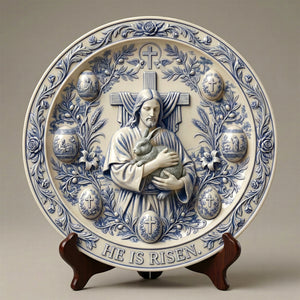 Faith Ceramic Plate Gifts For Christian 04PAQN130126-Homacus