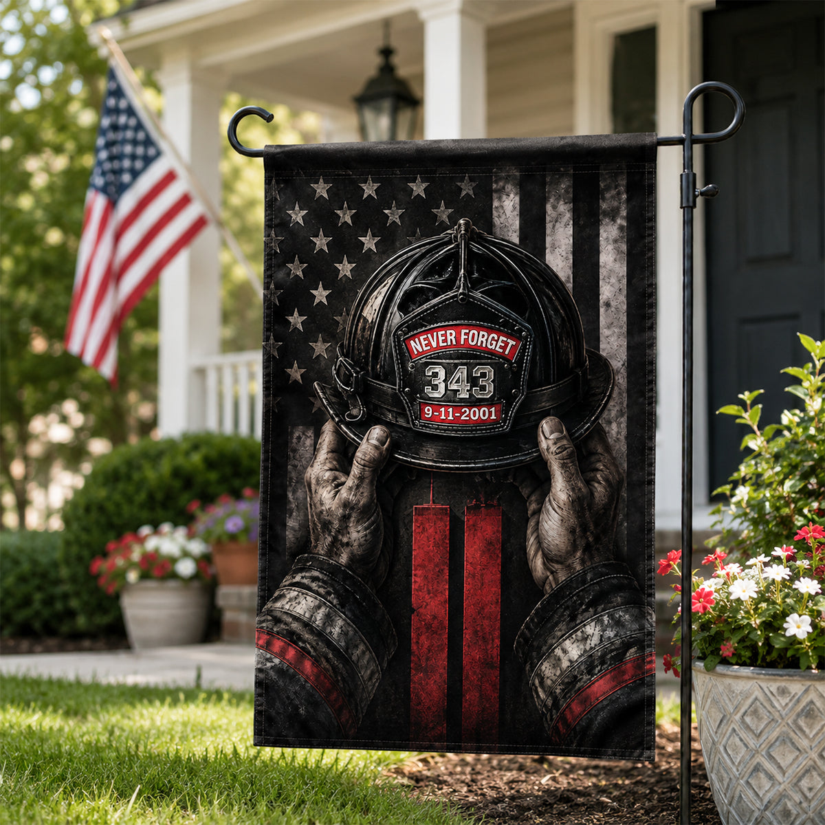 Heroic Firefighters Thank For The Sacrifices Memorial Garden Flag 02qhdh040826-Homacus