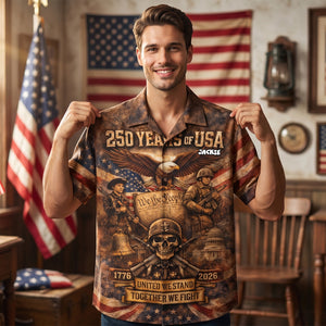 Freedom Spirit Hawaiian Shirt Personalized Patriotic Gifts 02TYDH140426-Homacus