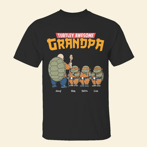 Personalized Gifts For Grandpa Shirt Turtley Awesome Grandpa 05qhhn010224-Homacus