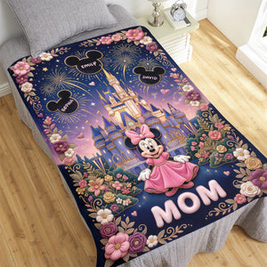 Fairytale Castle Mom Blanket - Personalized Gifts For Mother 01paqn100426-Homacus