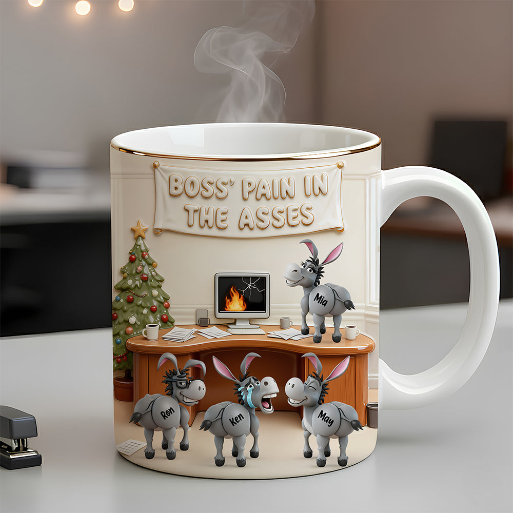 Fun Chaotic Donkey Coworker Mug Personalized Gifts For Boss 02qhdt011125-Homacus