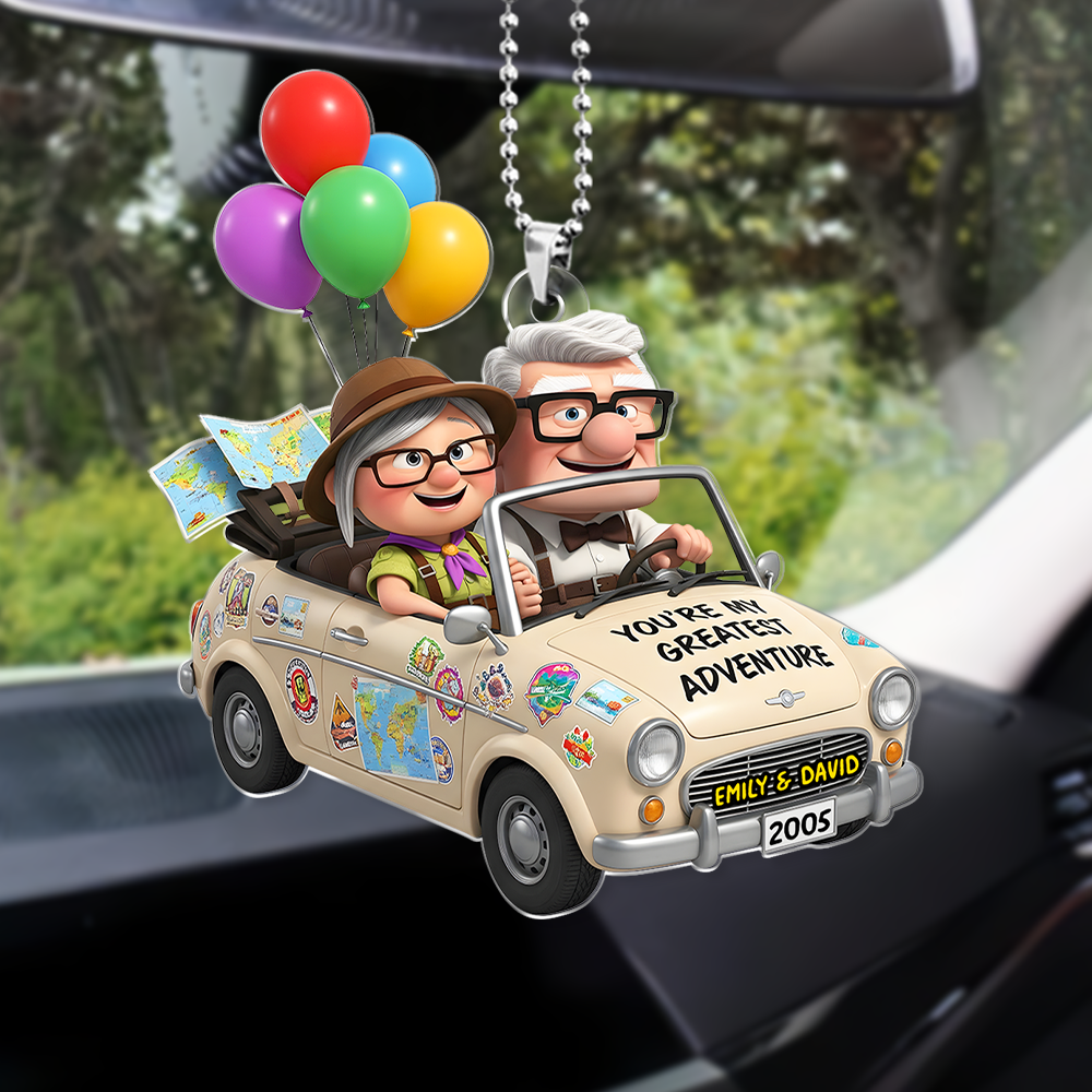 Couple Car Ornament - Personalized Gifts For Couple 04PGPU150725-Homacus