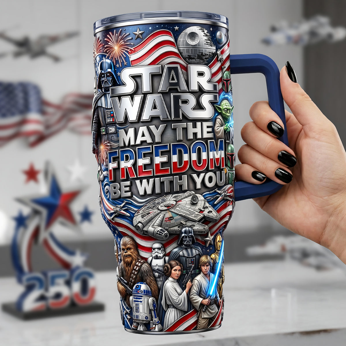 Freedom With You 40oz Tumbler - Personalized Gifts For Patriots 03pata110626-Homacus