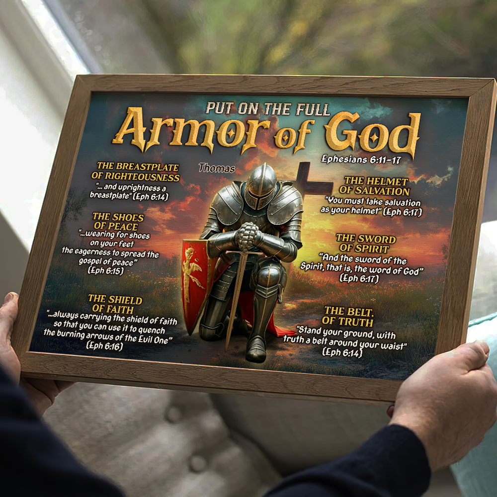 Kneeling Knight Canvas Print - Gifts For Christians 07hupu110625-Homacus