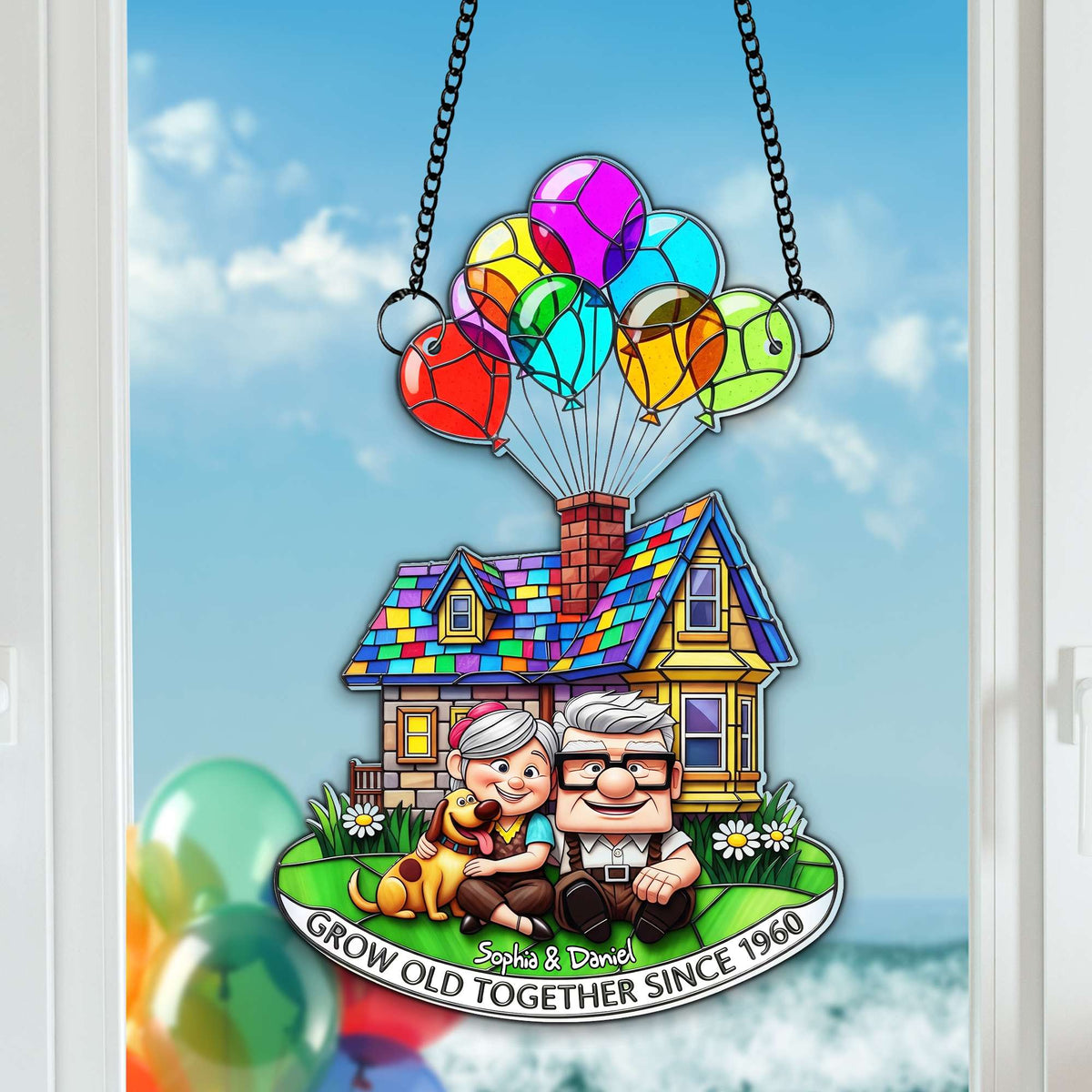 Grow Old Together Suncatcher - Personalized Anniversary Gifts For Old Couples 07OHLU140725-Homacus
