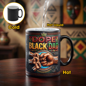 Dope Black Dad Magic Mug - Personalized Gifts For Dads 03hudh200426-Homacus