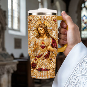 Jesusvirgin Mary Christian Tumbler With Handle - Personalized Gifts For Christian 01nata120626-Homacus