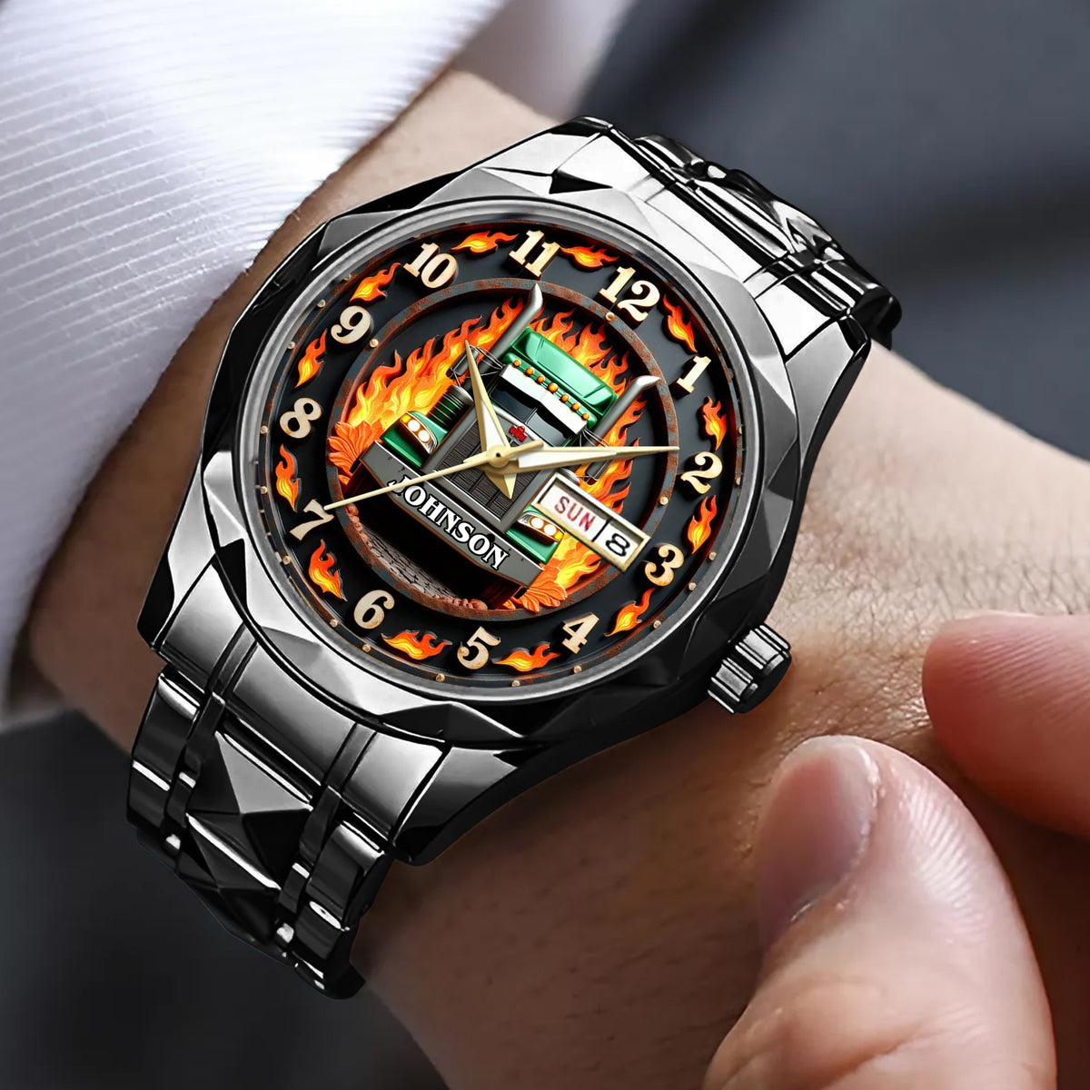 Trucker's Pride - Men's Watch Personalized Gifts for Truckers 03HUDT240725-Homacus