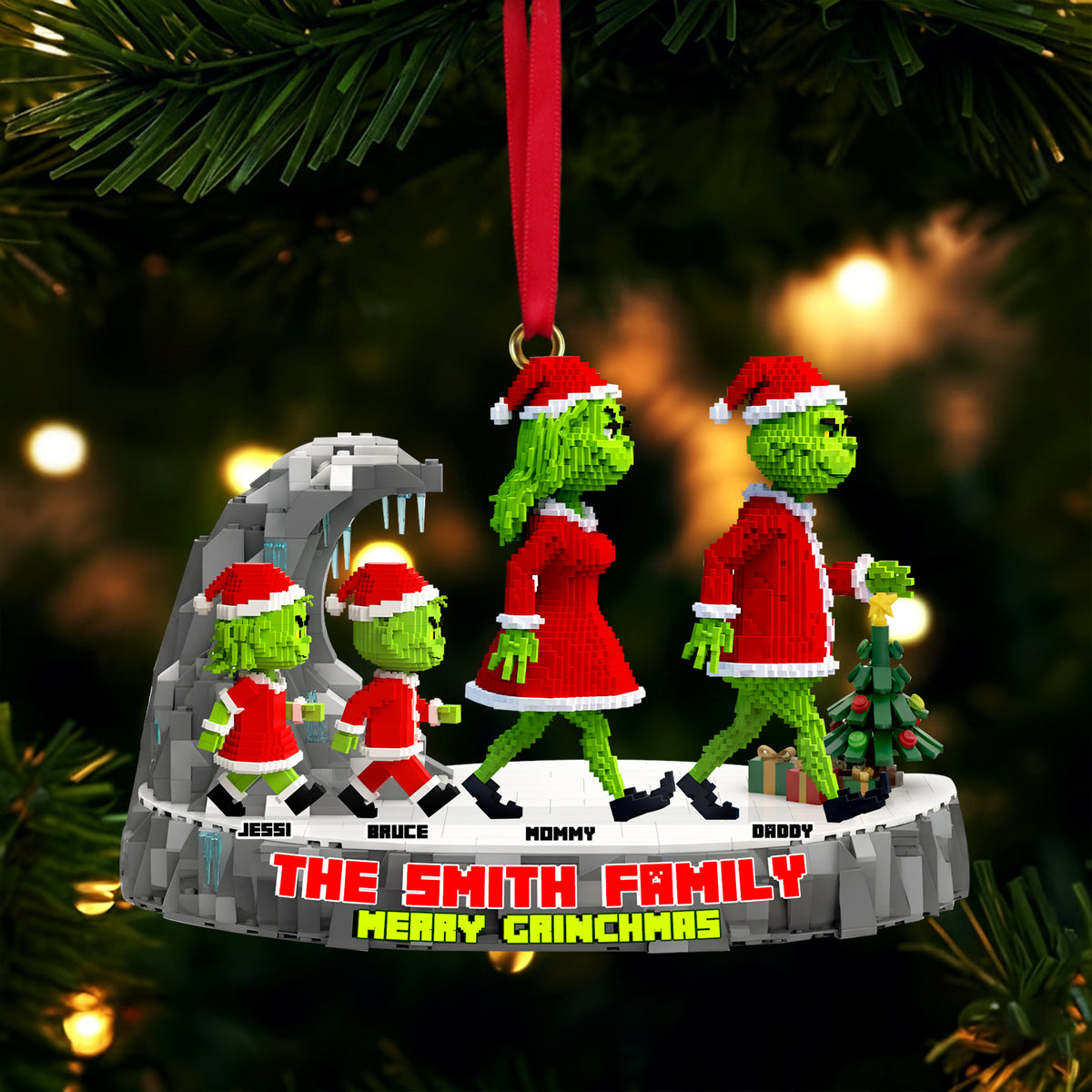 Walking Together Family Acrylic Ornament - Personalized Gift For Family 06OHLU151025-Homacus