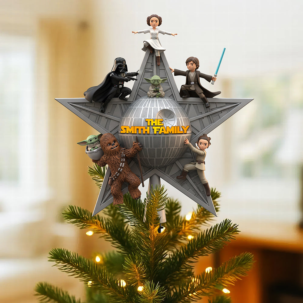Personalized Gifts For Family Acrylic Christmas Tree Topper 01nata201125-Homacus