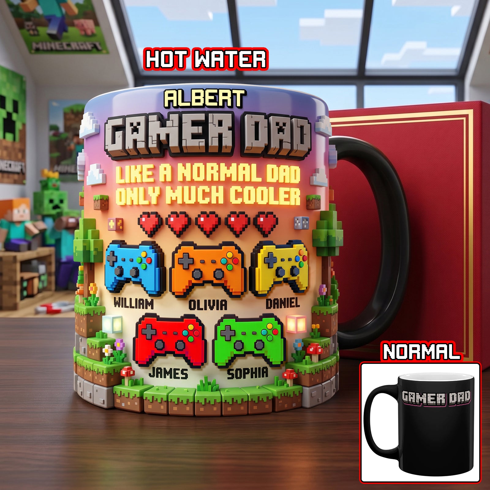 Gamer Dad Magic Coffee Mug - Personalized Gifts For Dad 01paqn200426-Homacus