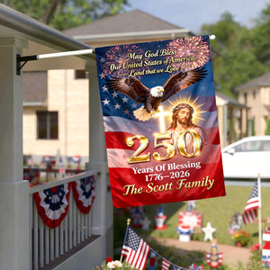 250 Years Of Blessing House Flag - Personalized Gifts For Christians 02HUTN260226-Homacus