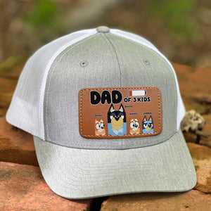 Personalized Gifts For Dad Leather Patch Hat 03OHTN170524-Homacus